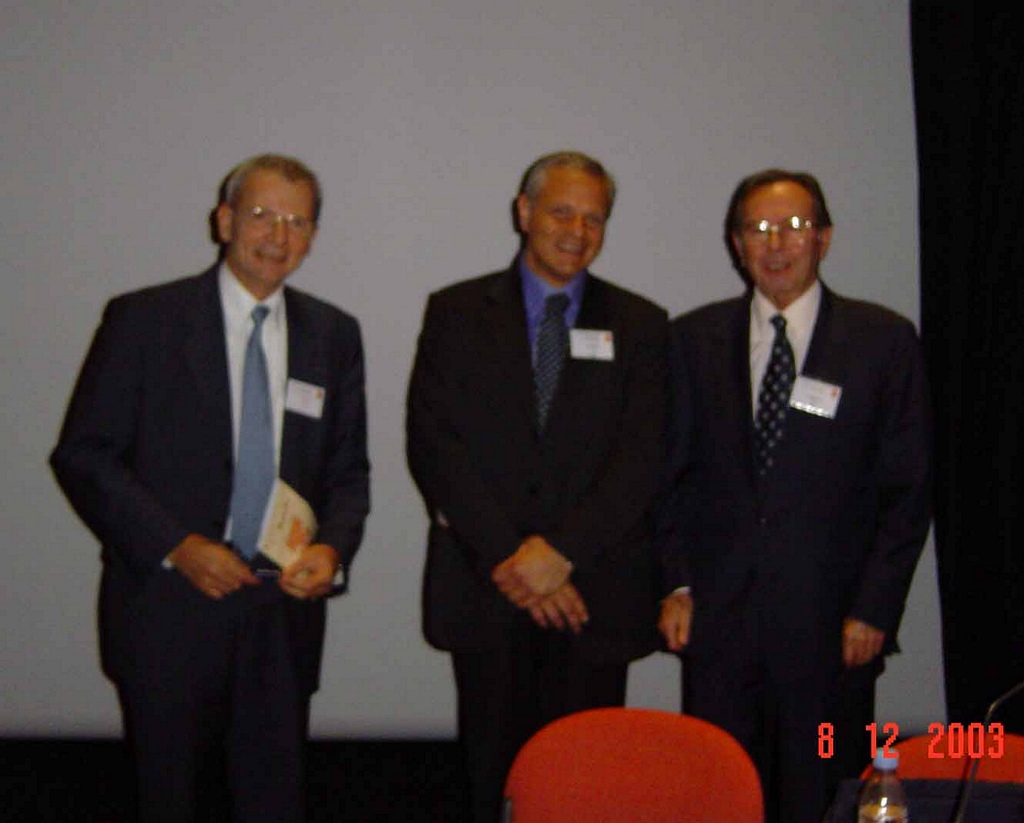 Prof. J.P. Carret, Dr. Ernesto Pintore, Prof. M.Kerboull